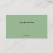 編集可能なプロパティ管理 名刺 (裏面)