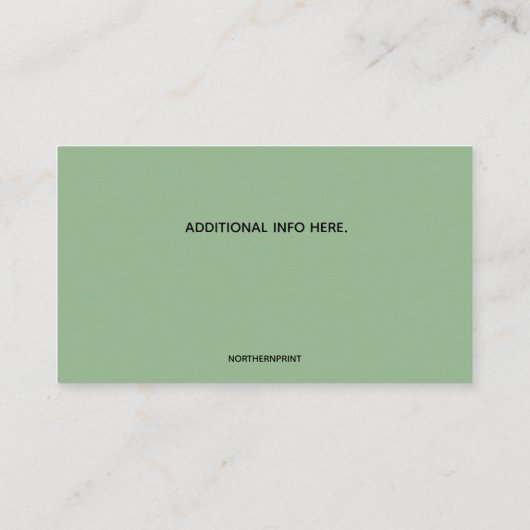 編集可能なプロパティ管理 名刺 (裏面)