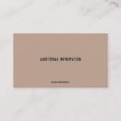 編集可能なプロフェッショナルオーガナイザ 名刺 (裏面)