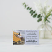 編集可能なプロフェッショナル屋上の名刺 名刺 (スタンド正面)