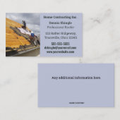 編集可能なプロフェッショナル屋上の名刺 名刺 (正面/裏面)