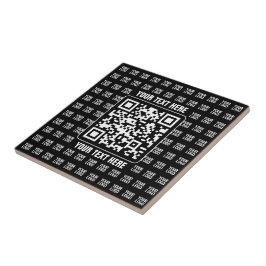編集可能なプロモーションQRコード＋ロゴパターン タイル