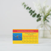 編集可能なプールテーブル ロイヤリティカード (スタンド正面)