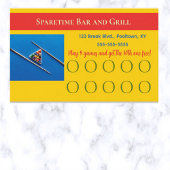 編集可能なプールテーブル ロイヤリティカード