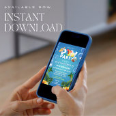 編集可能なプールパーティーの誕生日招待状 招待状