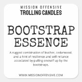 編集可能なベビーブーマーのユーモアキャンドルラベル スクエアシール (正面)