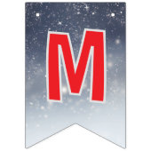 編集可能なホワイトクリスマスバナー バンティングフラッグ (第2の旗)
