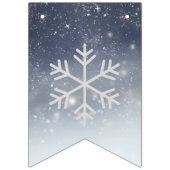 編集可能なホワイトクリスマスバナー バンティングフラッグ (第1の旗)