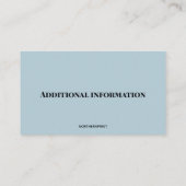 編集可能なホームビルダー 名刺 (裏面)