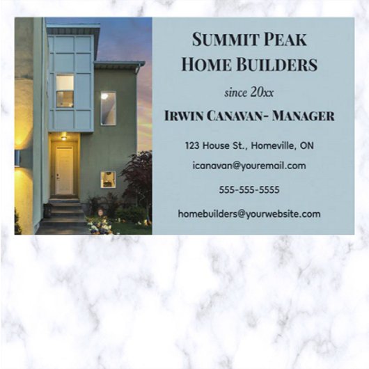編集可能なホームビルダー 名刺