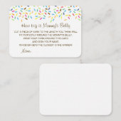 編集可能なママのお腹の大きさカード エンクロージャーカード (正面/裏面)