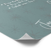 編集可能なミモザ バー看板 プリント可能 ポスター (角)