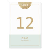 編集可能なモダンミニマリスト表の番号 テーブルナンバー (裏面)