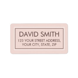 編集可能なモダンミニマル差出人住所 ラベル