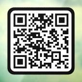 編集可能なモダンQRコード | 黒白または任意の色 ウィンドウサイン (シート3)