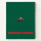 編集可能なモンスタートラックのクリスマス スパイラル ノートブック (裏面)