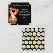 編集可能なユ考えるーザのメモ ノートカード (正面/裏面)