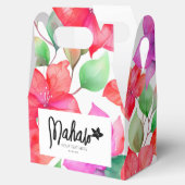 編集可能なラベルフローラパーティの好意パッケージ フェイバーボックス (オープン)