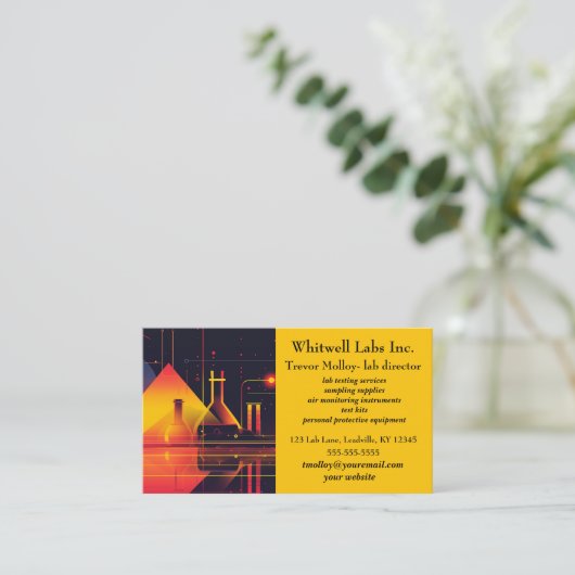 編集可能なラボサービス 名刺 (スタンド正面)