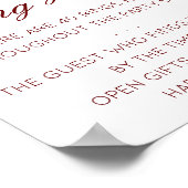 編集可能なリングハント ブライダルシャワー ゲーム ポスター (角)