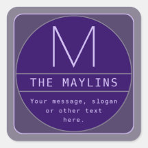 編集可能なレトロモダンなデザインテンプレート | 紫