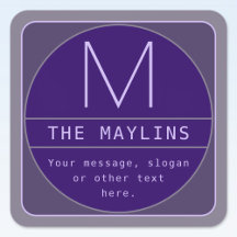 編集可能なレトロモダンなデザインテンプレート | 紫