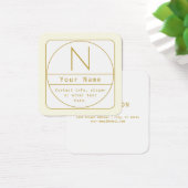 編集可能なレトロモダン-デザインテンプレート金ゴールドと白 (デスク)