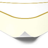 編集可能なレトロモダン-デザインテンプレート金ゴールドと白 ポスター (コーナー)