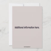 編集可能なレンガと青い風船の退職祝い 招待状 (裏面)