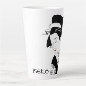 編集可能なレ日本のディ カフェラテマグ (正面)