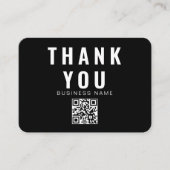 編集可能なロゴ レトロ ブラック ホワイト ありがとう パッケージ エンクロージャーカード (正面)