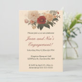 編集可能なローズガーデン 招待状 (スタンド正面)