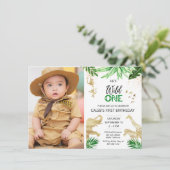 編集可能なワイルド・ワン・バースデー 招待状 (スタンド正面)