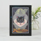 編集可能なヴィンテージハロウィン面白カード シーズンカード (スタンド正面)