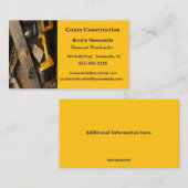 編集可能な一般請負業者 名刺 (正面/裏面)