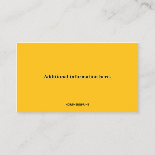 編集可能な一般請負業者 名刺 (裏面)