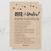 編集可能な上または下ブライダルシャワーゲーム (正面/裏面)