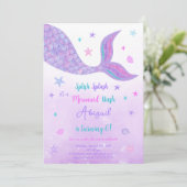 編集可能な人魚の招待状 招待状 (スタンド正面)