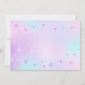 編集可能な人魚の誕生日写真招待状 招待状 (裏面)