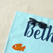 編集可能な人魚 ビーチタオル (インサイチュ)