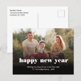 編集可能な休日フォト シーズンポストカード