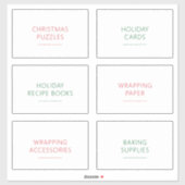 編集可能な休日団体や組織3.5x2インチラベルセット シール (シート)