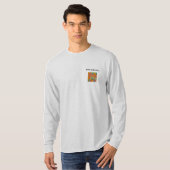 編集可能な会社の学校のロゴと名前 Tシャツ (正面フル)