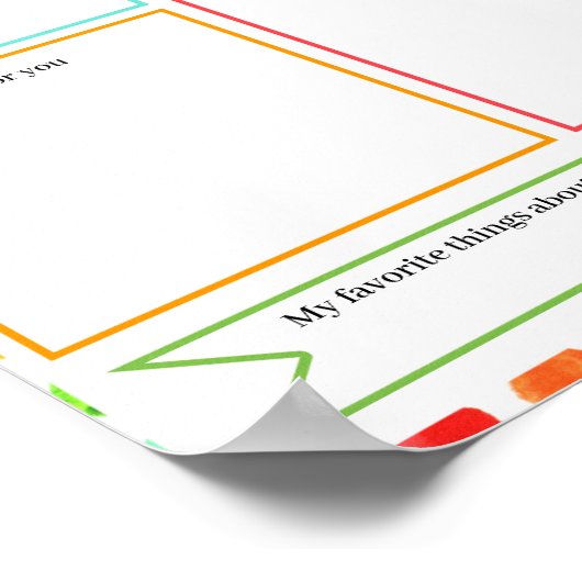 編集可能な会議先生テンプレート ポスター (角)