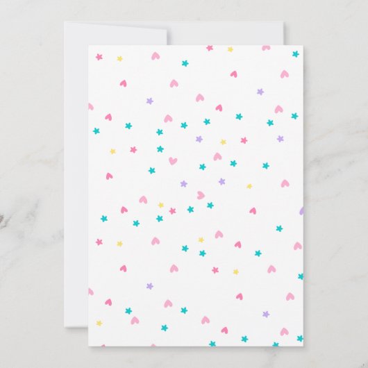 編集可能な体操の誕生日パーティーガールズ 招待状 (裏面)