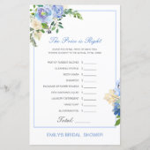 編集可能な価格は正しいブライダルシャワーゲーム (正面)