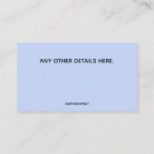 編集可能な便利屋 名刺 (裏面)