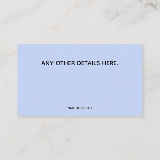 編集可能な便利屋 名刺 (裏面)