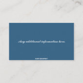 編集可能な個人シェフ 名刺 (裏面)