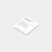 編集可能な公証人日誌エラー訂正ログパッド ポストイット (アングル)